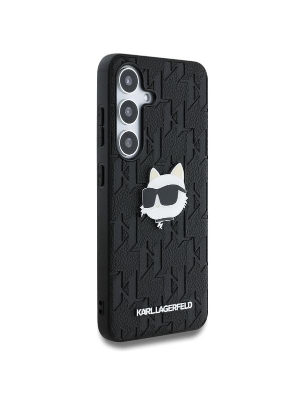 KARL LAGERFELD futerał do SAMSUNG S25 KLHCS25SPGKLCHPK (PU Monogram Choupette Head Pin) czarny