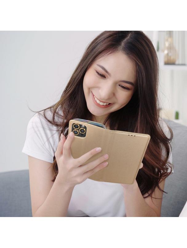 Kabura SMART CASE Book do XIAOMI Redmi 14c złoty