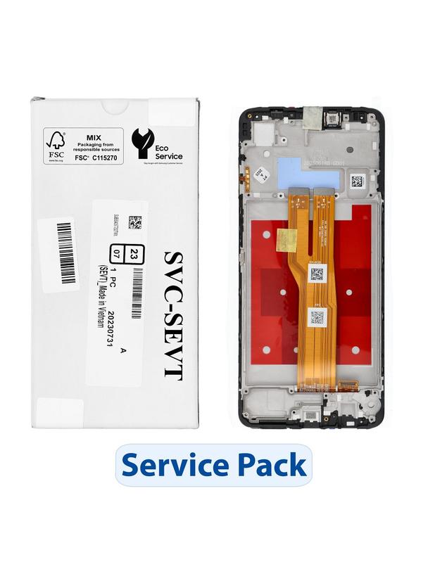 ServicePack Wyświetlacz LCD do SAMSUNG A07 4G A075 Gray GH81-28044A