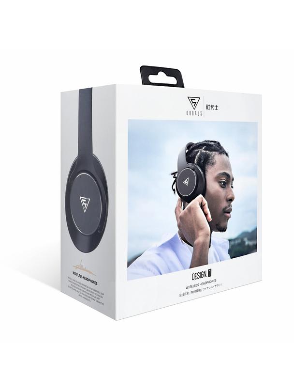 Słuchawki bezprzewodowe nauszne Doqaus Desing 1 czarne