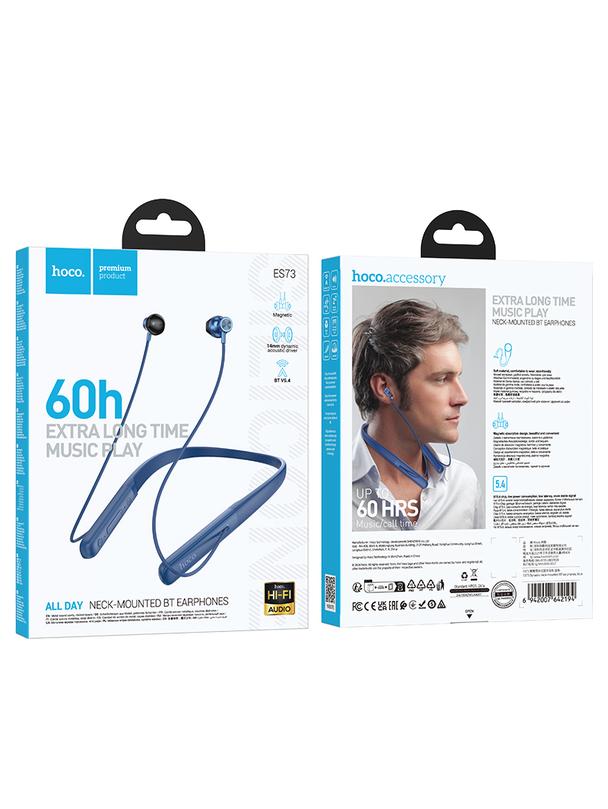 Słuchawki bezprzewodowe douszne Hoco ES73 niebieskie