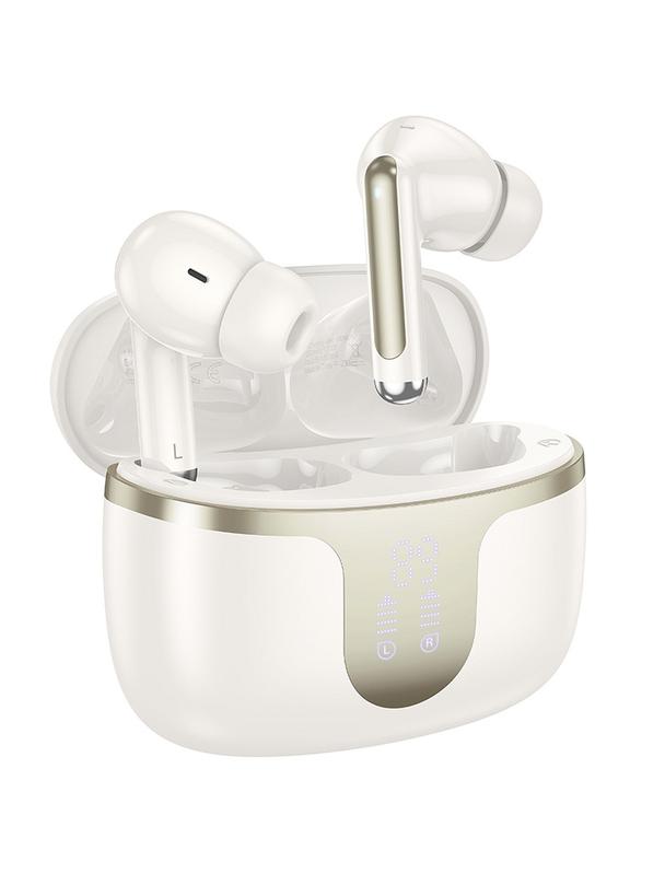 Słuchawki bezprzewodowe douszne Hoco TWS EQ10 mleczna biel
