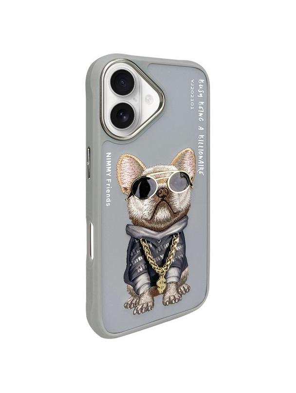 NIMMY futerał GLASSES COOL DOG do IPHONE 16 szary