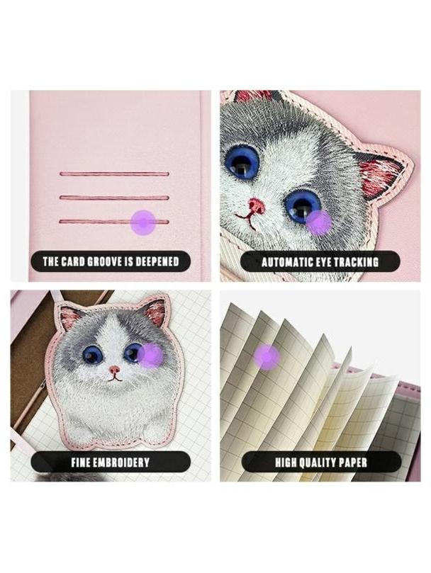 NIMMY zestaw 2w1 notatnik + długopis BIG EYED PET 2.0 Cat różowy