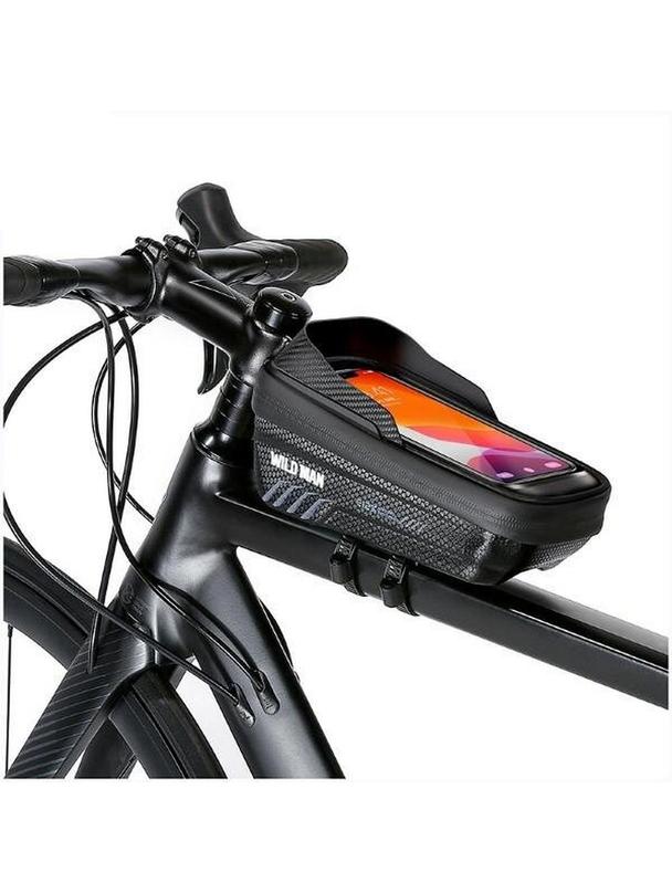 WILDMAN sakwa rowerowa na ramę na zamek 1L (4" - 7") E12X czarna