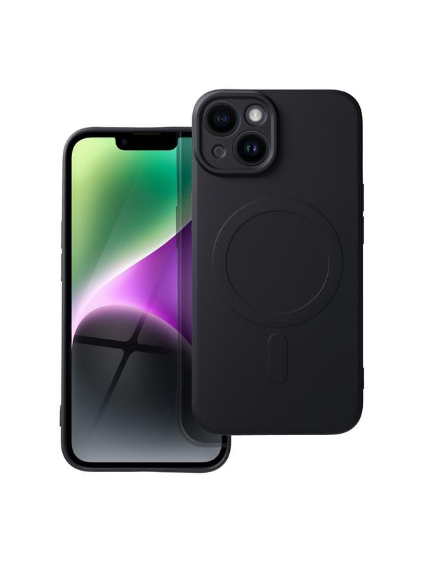 Futerał SILICONE MAG COVER kompatybilny z MagSafe do IPHONE 14 czarny