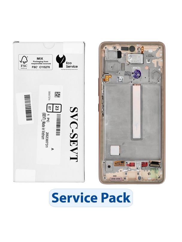 ServicePack Wyświetlacz LCD SAMSUNG  A53 5G A536B GH82-28024D Gold