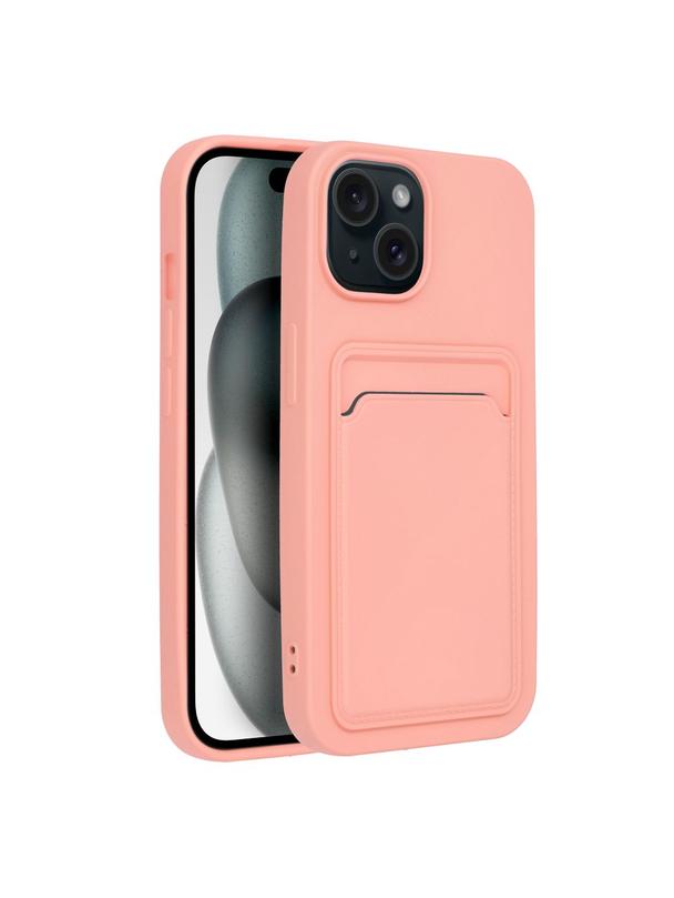Futerał CARD CASE do IPHONE 15 różowy