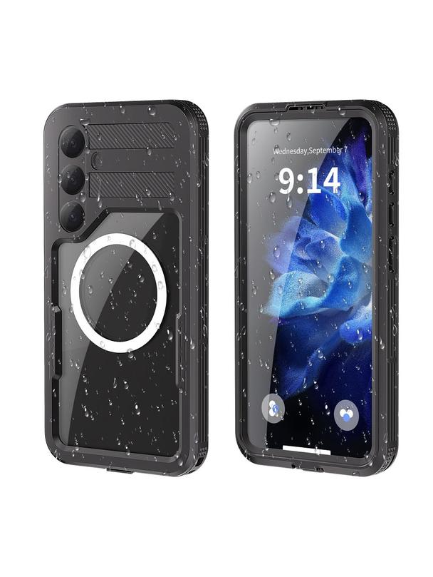 Futerał wodoodporny SHELLBOX MARS z metalowym ringiem do SAMSUNG S25 Plus czarny