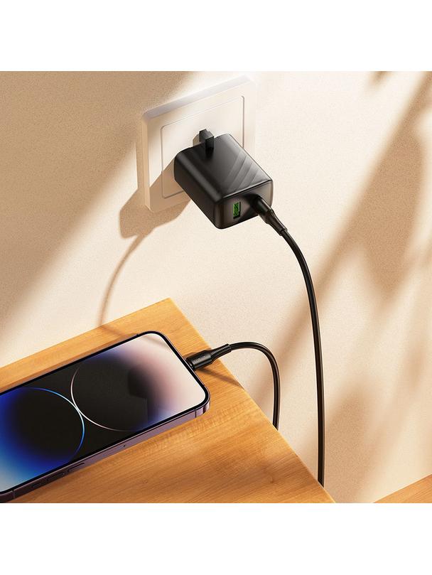 Kabel USB C do Lightning Hoco PD 27W 1 m X120 czarny