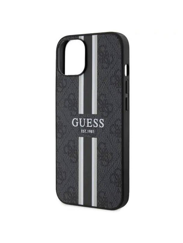 GUESS futerał do IPHONE 14 kompatybilny z MagSafe GUHMP14SP4RPSK (4G Printed Stripes) czarny
