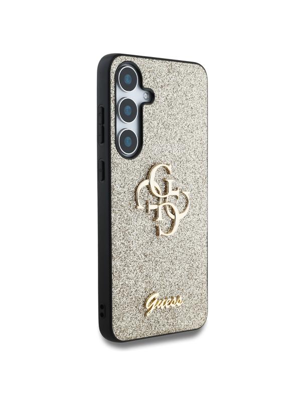 GUESS futerał do SAMSUNG S25 GUHCS25SHG4SGD (Fixed Glitter Big 4G) złoty