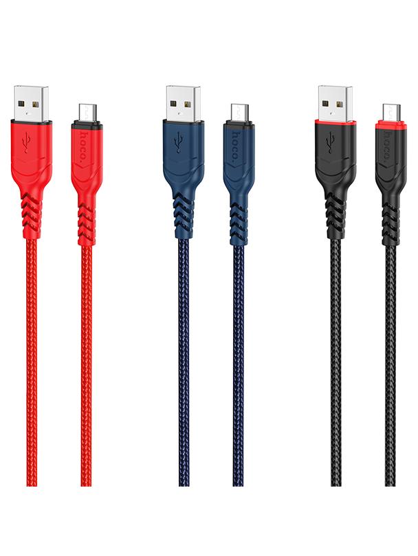 Kabel USB A do Micro USB Hoco 2,4A 3 m X59 czarny