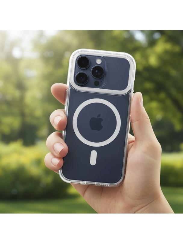 Futerał FRAME CLEAR HYBRID MAG COVER kompatybilny z MagSafe do IPHONE 17 transparentny