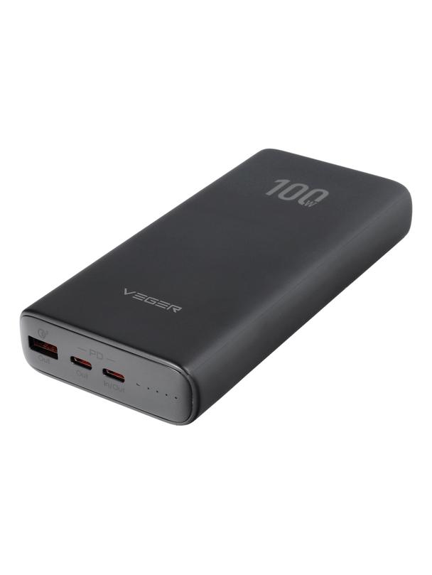 Powerbank Veger T100 (W2032C-100) PD QC3.0 5A 100W 20000 mAh czarny