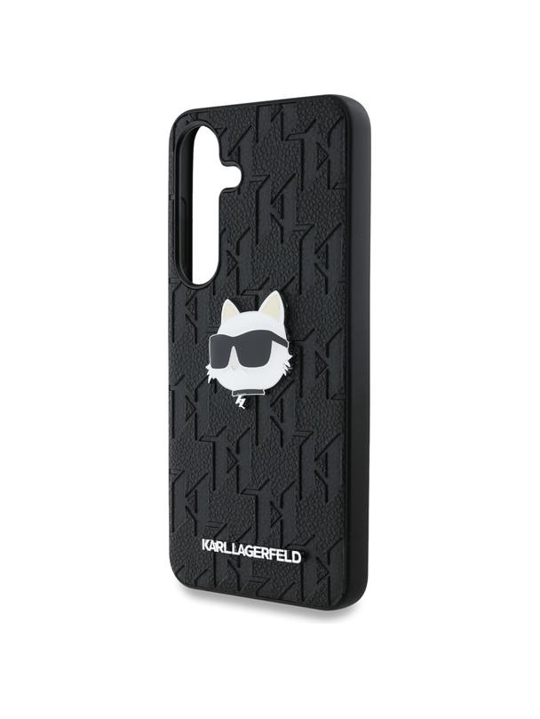 KARL LAGERFELD futerał do SAMSUNG S25 KLHCS25SPGKLCHPK (PU Monogram Choupette Head Pin) czarny