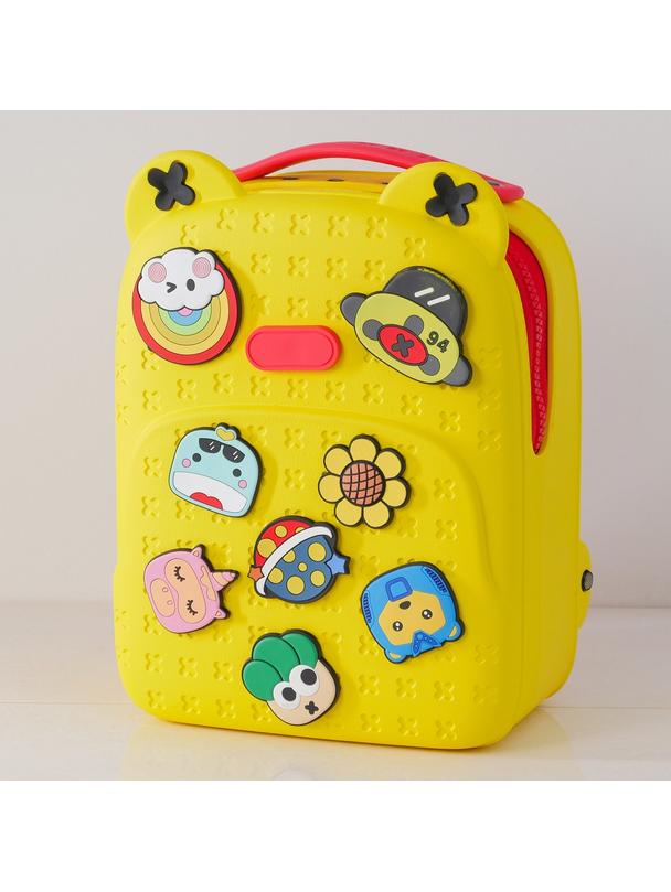 PICOCICI Mały plecak dla dzieci podróżny K16 zółty