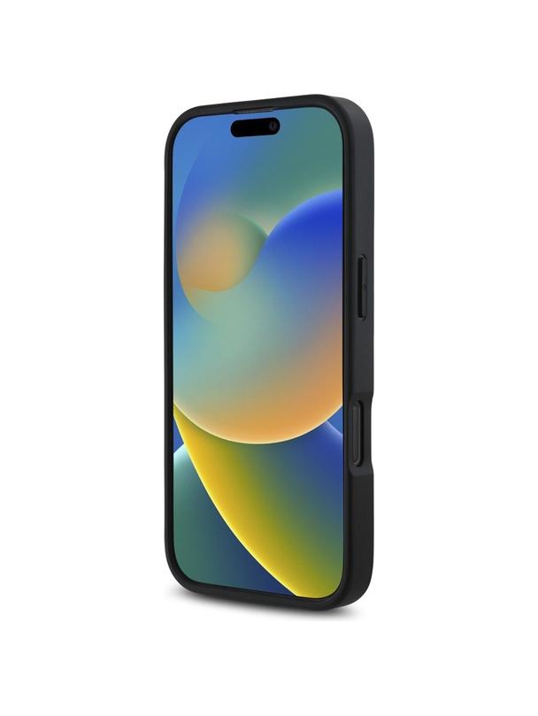 KARL LAGERFELD futerał do IPHONE 16 Pro KLHCP16LPGPVKSK (Grained PU Cardslot Metal Signature) czarny