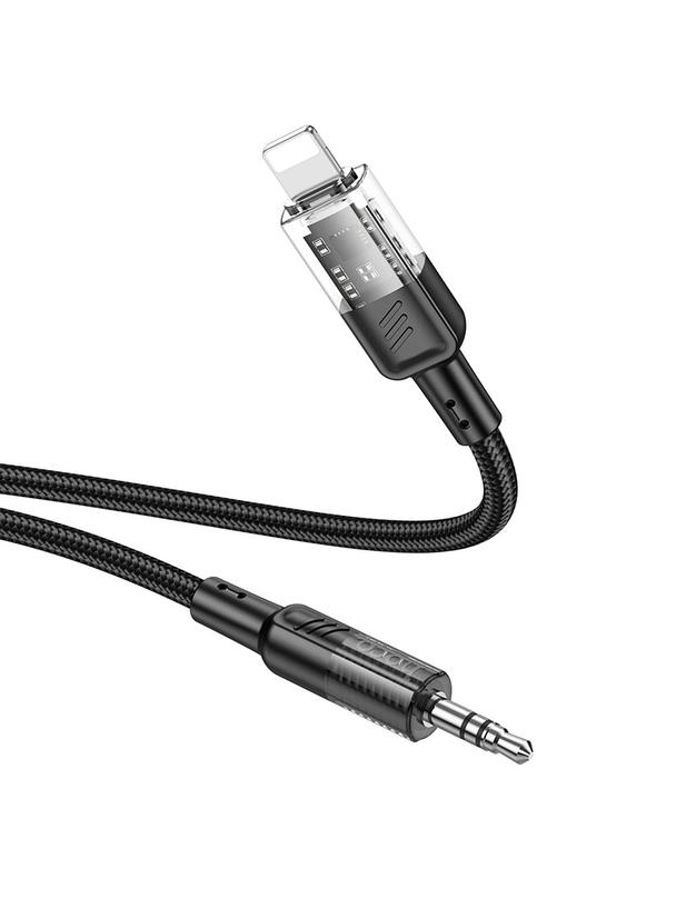 Kabel AUX Jack 3,5 mm do Lightning Hoco 1,2 m UPA27 czarny