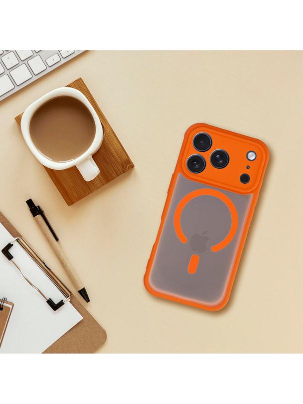 Futerał FULL MATTE MAG COVER kompatybilny z MagSafe do IPHONE 13 hermes orange