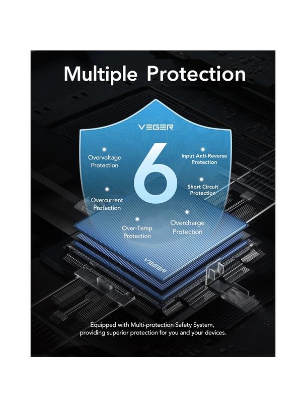 Powerbank Veger L10 (W1105) 10000 mAh czarny