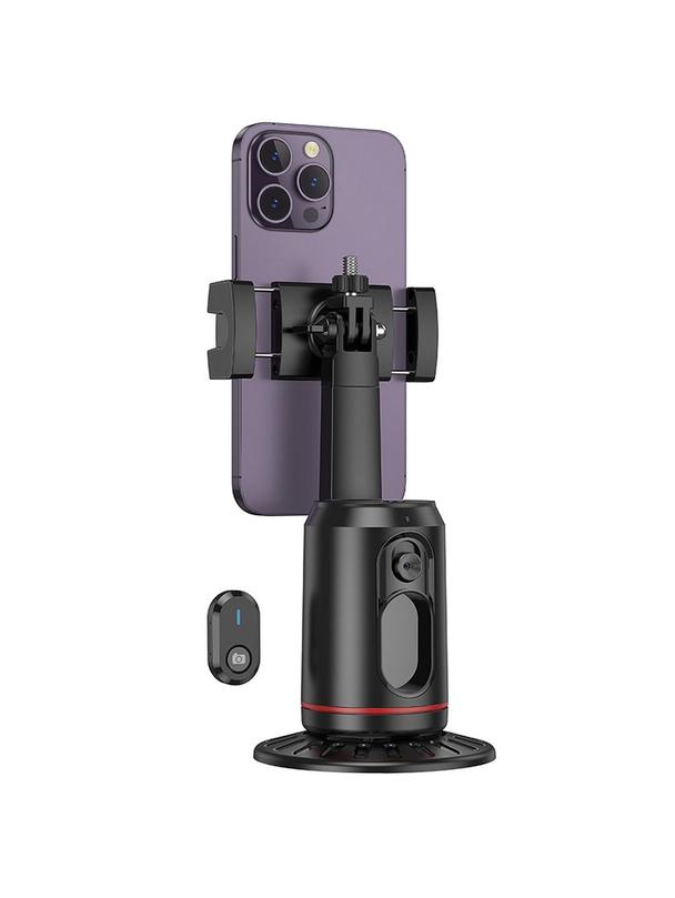 Uchwyt na telefon Hoco obrotowy 360 stopni z automatycznym śledzeniem twarzy K23 czarny