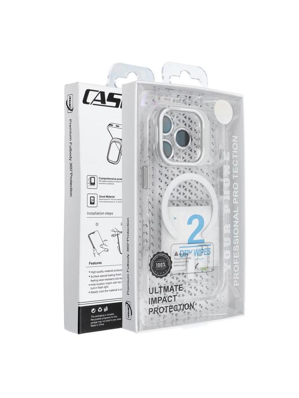 Futerał LENS MAG COVER kompatybilny z MagSafe do IPHONE 15 PRO biały