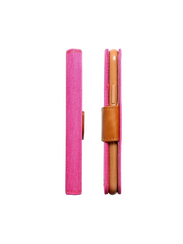 Kabura do XIAOMI Redmi Note 13 5G Canvas Book różowy