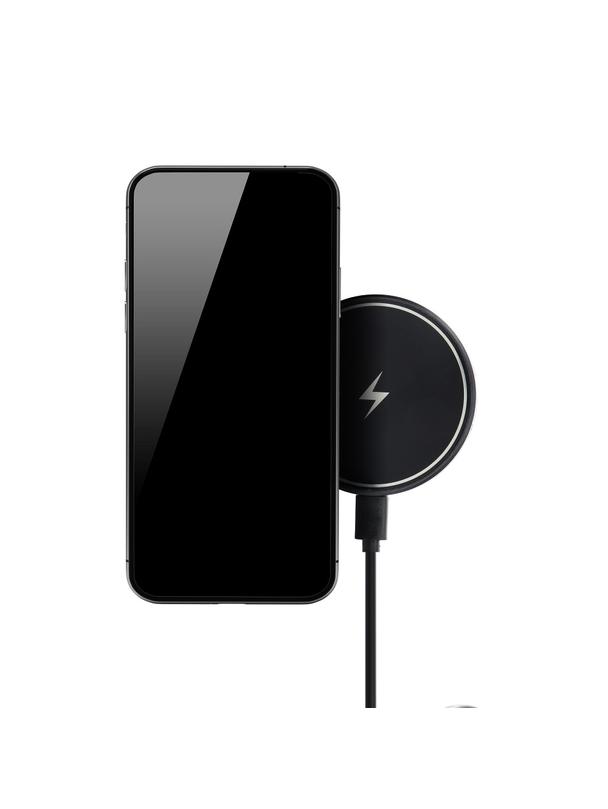 Uchwyt samochodowy magnetyczny do kratki z ładowaniem indukcyjnym kompatybilny z MagSafe 15W D7 czarny