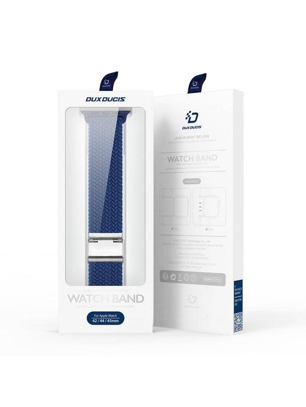 DUX DUCIS pasek MIXTURE II pleciony do Apple Watch 42 / 44 / 45 mm niebieska