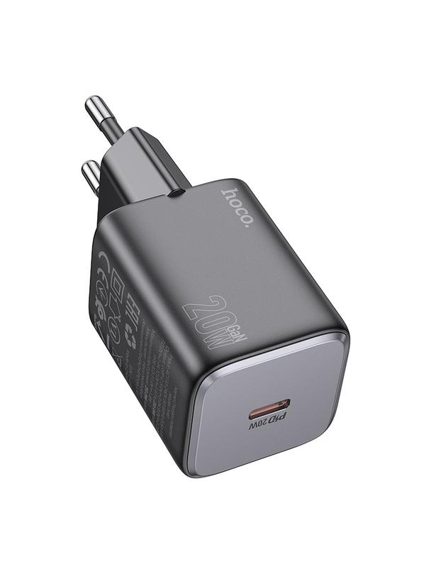 Ładowarka sieciowa do telefonu Hoco USB C QC PD 20W N40 czarna