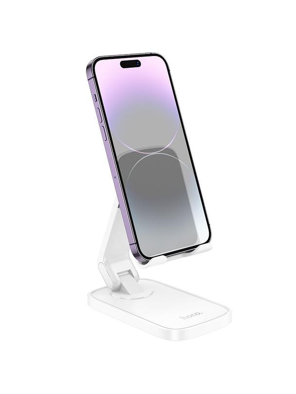 Uchwyt na telefon biurkowy Hoco HD8 biały