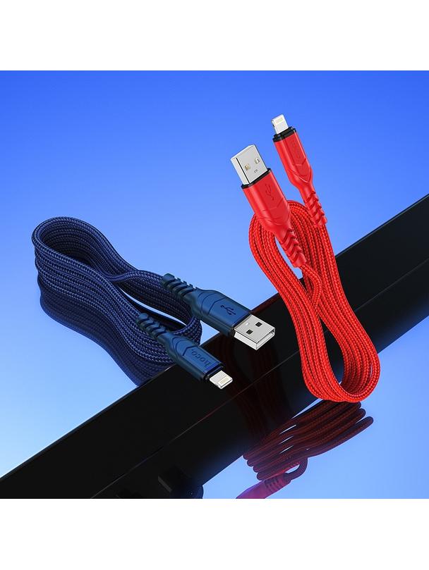 Kabel USB A do Lightning Hoco 2,4A 1 m X59 niebieski