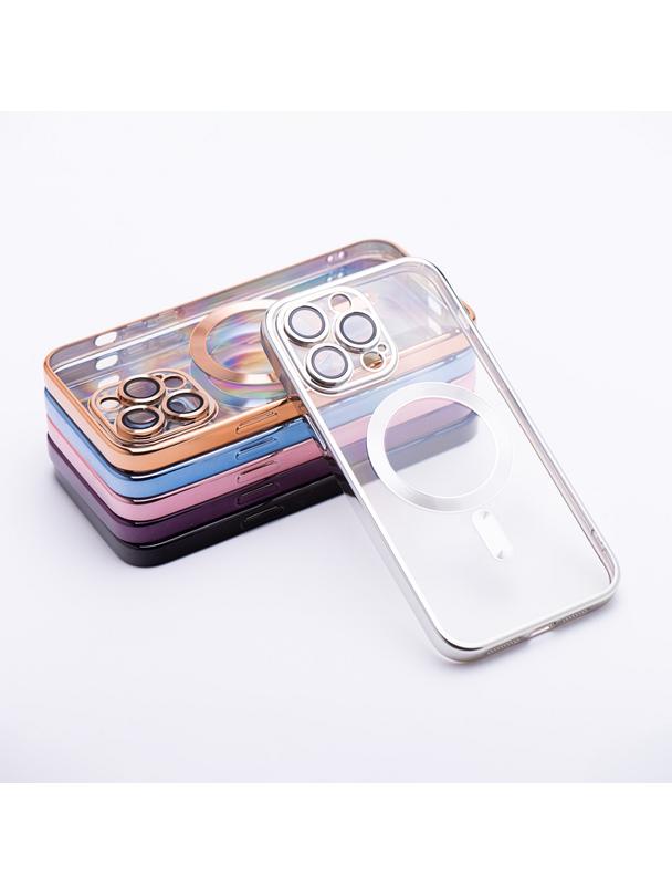 Futerał ELECTRO MAG COVER kompatybilny z MagSafe do IPHONE 13 Pro srebrny