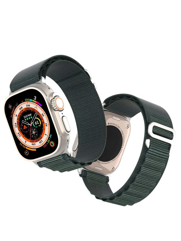 DUX DUCIS pasek GS nylonowy do Apple Watch 42 / 44 / 45 / 49 mm oliwkowy