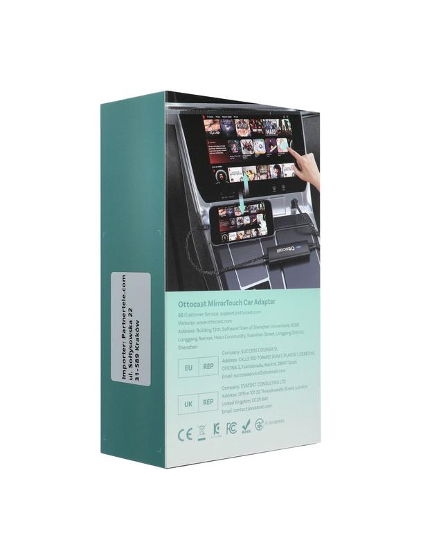 Adapter samochodowy OTTOCAST Mirrortouch  CA450-T czarny