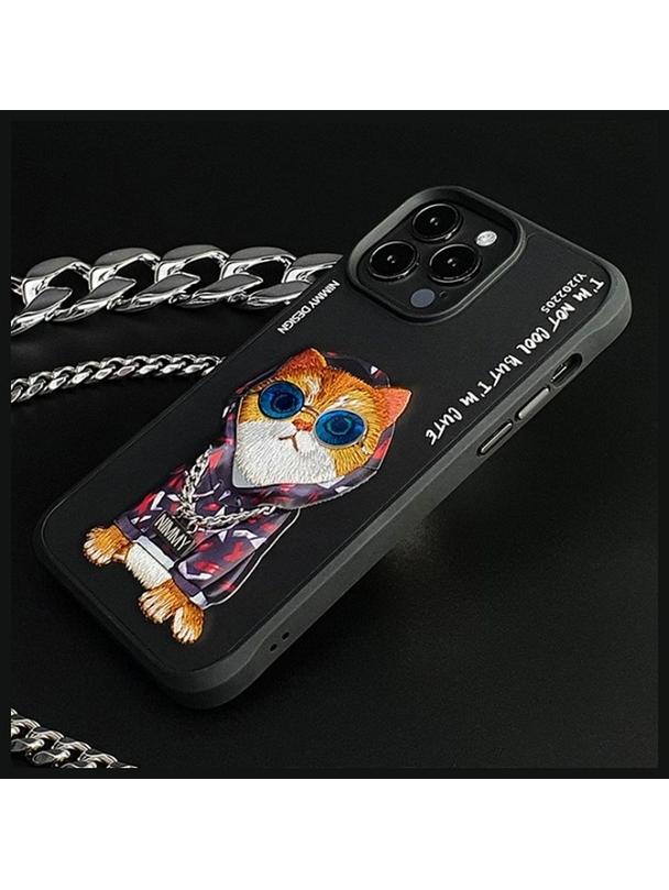 NIMMY futerał GLASSES COOL CAT do IPHONE 15 Pro Max czarny