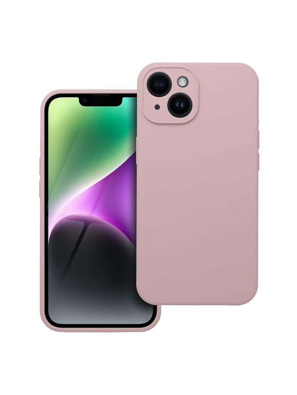 Futerał SILICONE 2mm do IPHONE 14 pudrowy róż