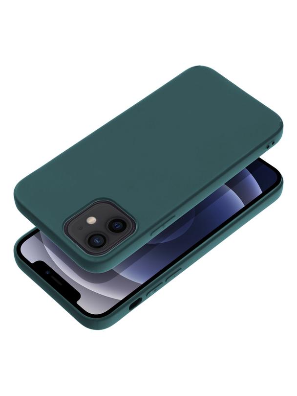 Futerał MATT do IPHONE 12 ciemnozielony