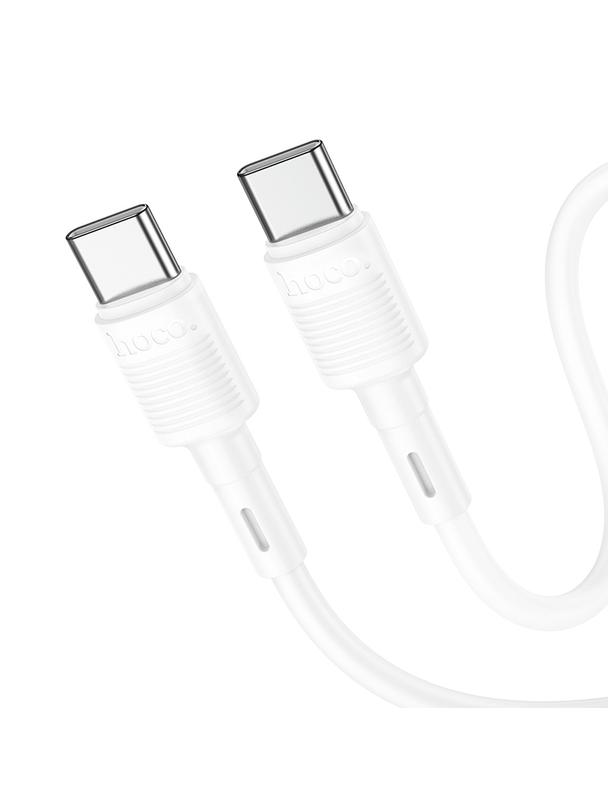 Kabel USB C do USB C Hoco PD 3A 60W 1 m X83 biały