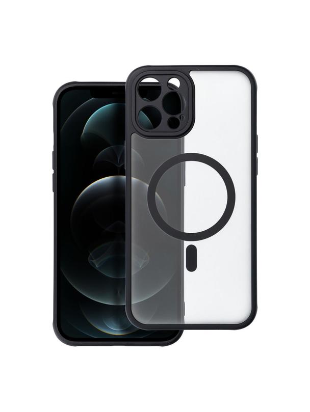 Futerał FULL MATTE MAG COVER kompatybilny z MagSafe do IPHONE 12 Pro Max czarny