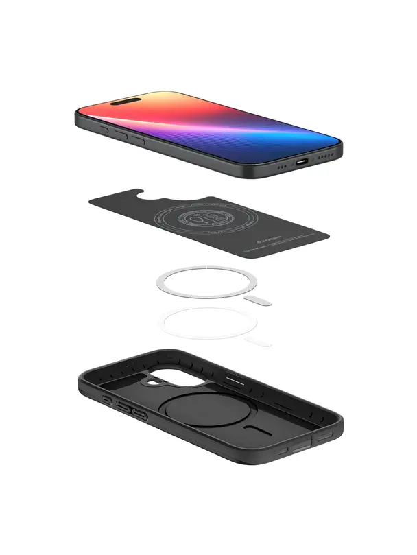 SPIGEN futerał THIN FIT MAG kompatybilny z MagSafe do IPHONE 17 black