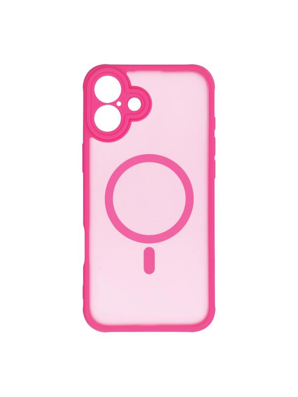 Futerał FULL MATTE MAG COVER kompatybilny z MagSafe do IPHONE 16 różowy