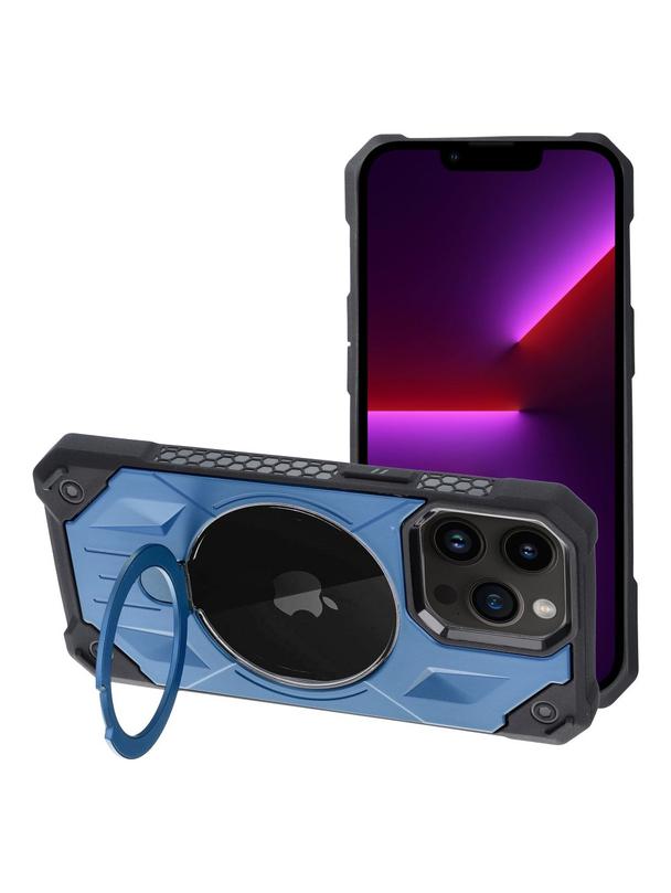Futerał ARMOR MAG COVER kompatybilny z MagSafe do IPHONE 13 Pro Max niebieski