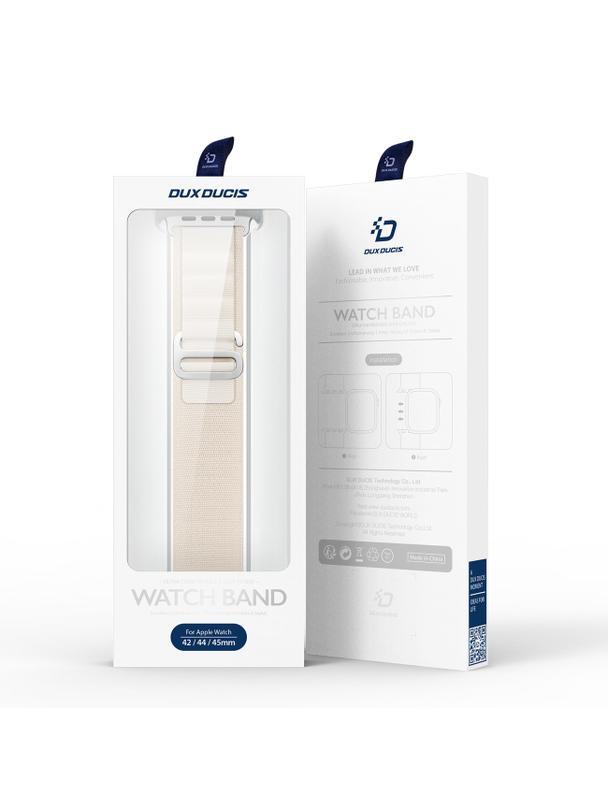 DUX DUCIS pasek GS nylonowy do Apple Watch 42 / 44 / 45 / 49 mm platynowy