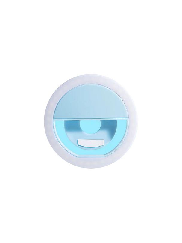 Lampa LED Ring do selfie na telefon RK-12 niebieska
