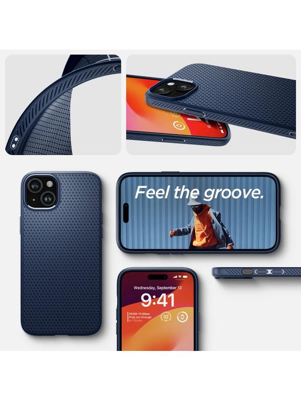 SPIGEN futerał LIQUID AIR do IPHONE 15 navy blue