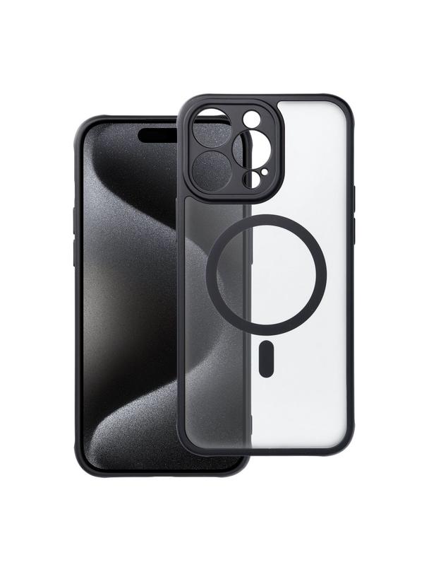 Futerał FULL MATTE MAG COVER kompatybilny z MagSafe do IPHONE 15 Pro Max czarny