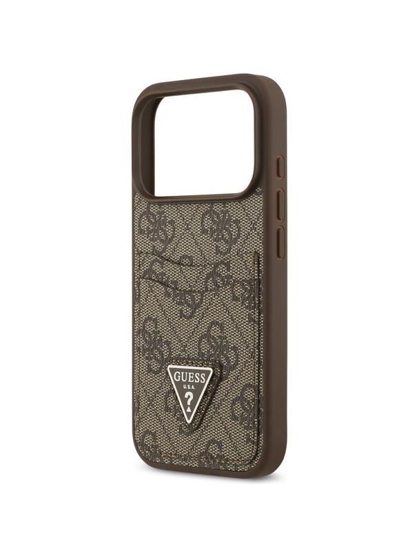 GUESS futerał do IPHONE 17 Pro GUHCP17LP4TPW (4G Double Card Triangle) złoty