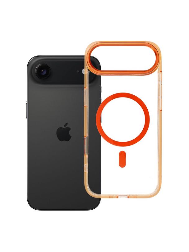 Futerał FRAME CLEAR HYBRID MAG COVER kompatybilny z MagSafe do IPHONE 17 Air pomarańczowy